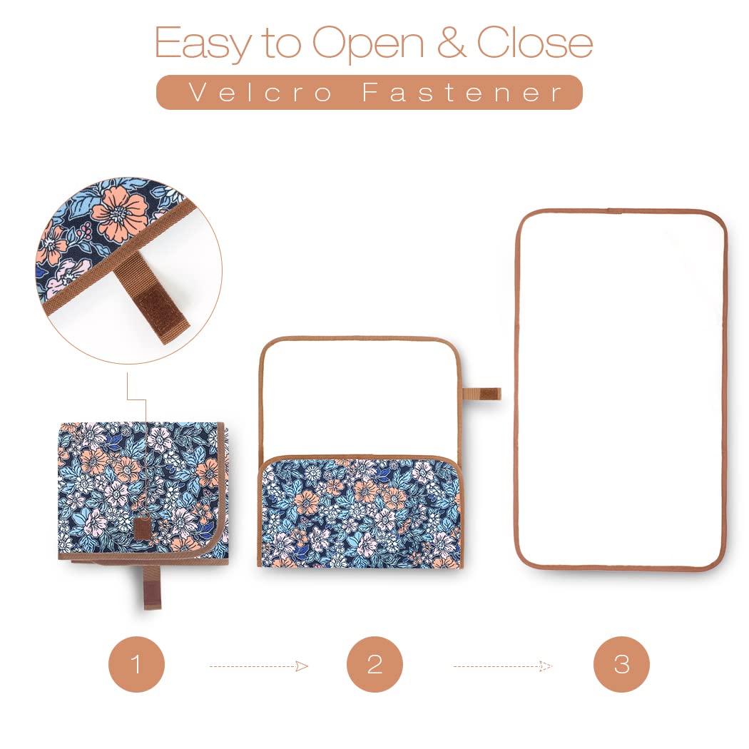 Lekebaby Foldable Baby Changing Mat - Travel & Portable