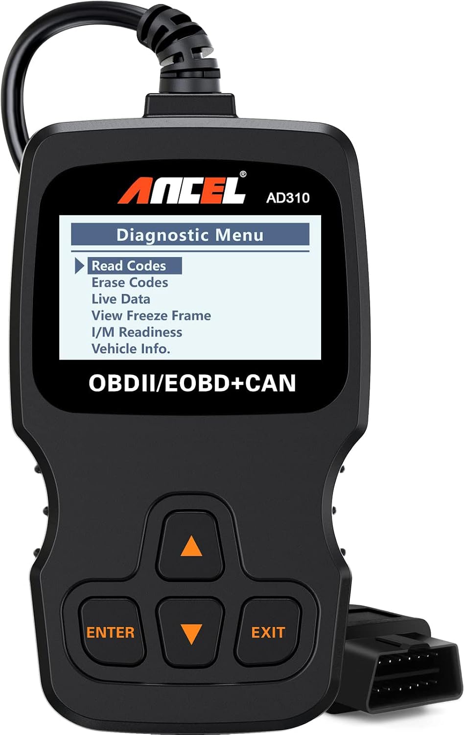 ANCEL AD310 OBD2 Scanner Code Reader Car Engine Fault Diagnostic - Orange