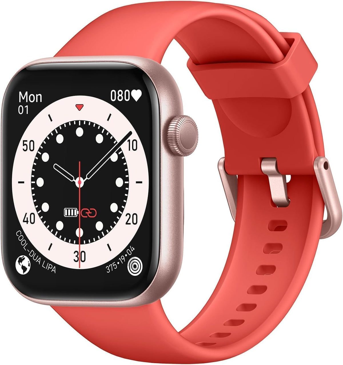 AcclaFit Smart Watch for Men Women Answer/Make Call, 1.85" Smartwatch, Fitness Watch with Heart Rate Blood Pressure Sleep Monitor, IP68 Waterproof Step Counter Compatible with Android IOS Orange