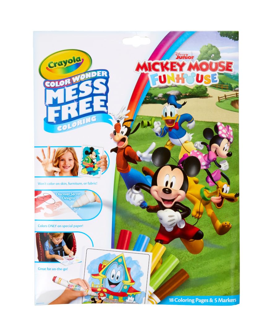 Crayola Bluey Color Wonder Coloring Set, 18 Mess Free Toddler Coloring Pages & 5 Markers, Bluey Activity Set for Kids, Gift for Toddlers, Ages 3+