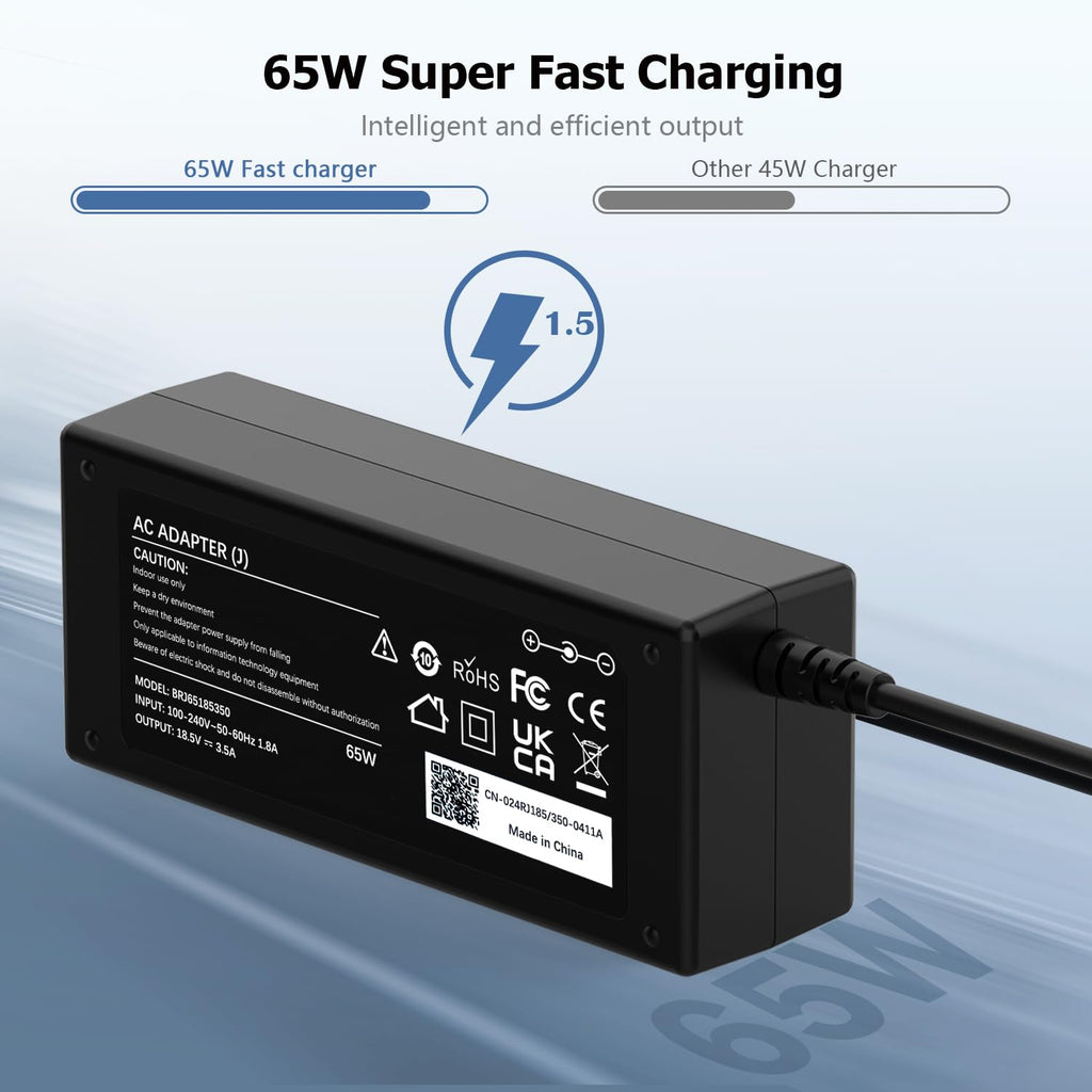 USB C Laptop Charger 45W Compatible with Acer HP Asus Lenovo Chromebook