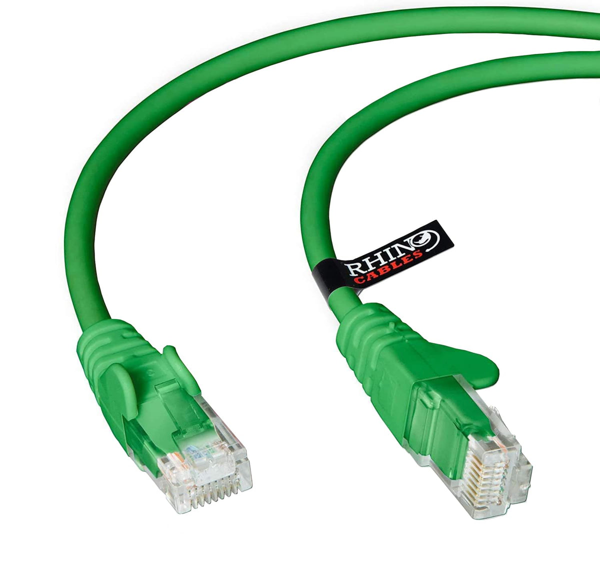 rhinocables CAT 5e High-Speed Ethernet Cable - Reliable LAN Network RJ45 Cable for Fast Internet & Data Transfer | Durable WiFi Broadband Cable for Gaming & Streaming, (20m, White, Pack of 25)