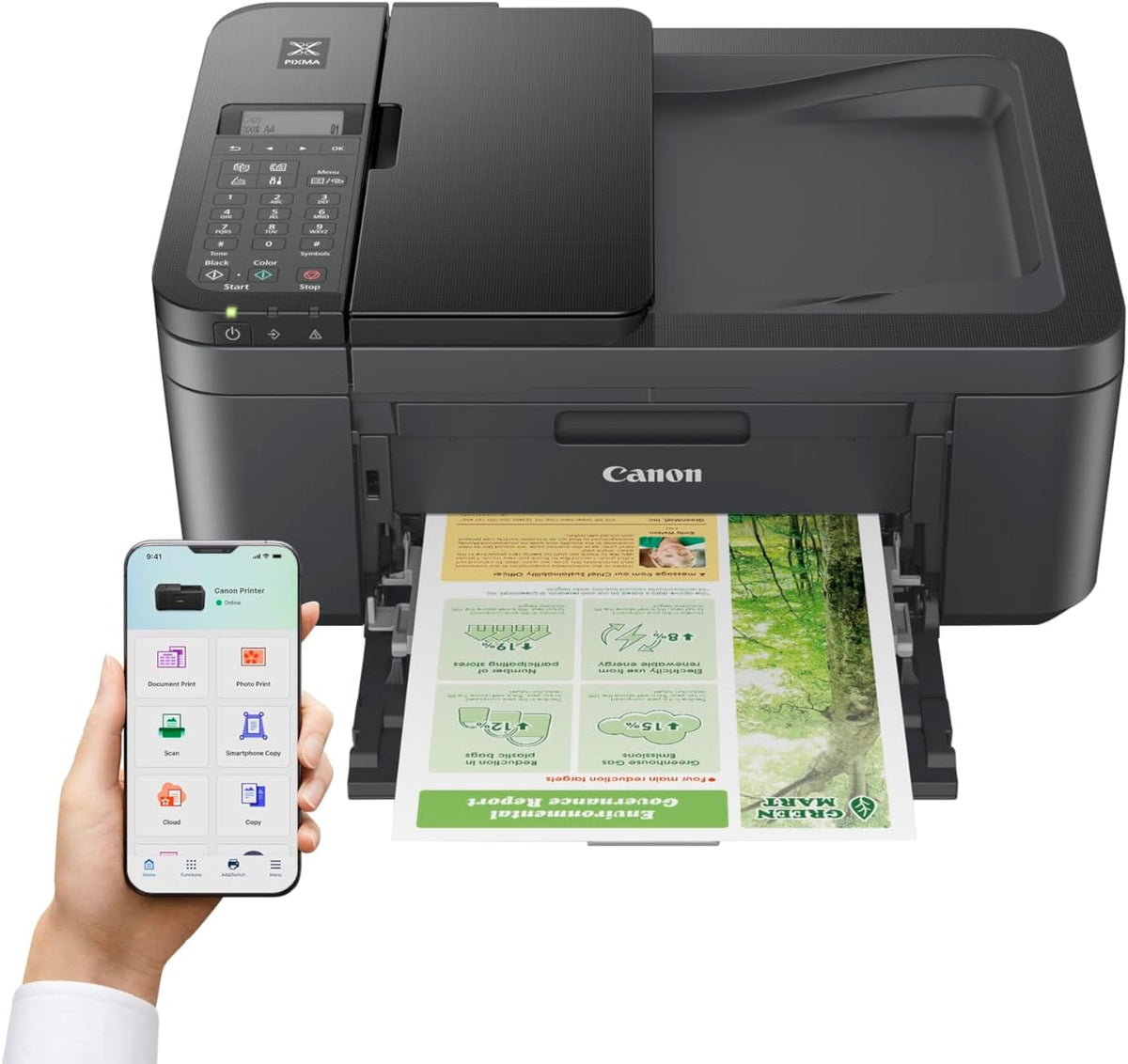 Canon PIXMA TR4755i Wireless All-in-One Inkjet Printer Scanner