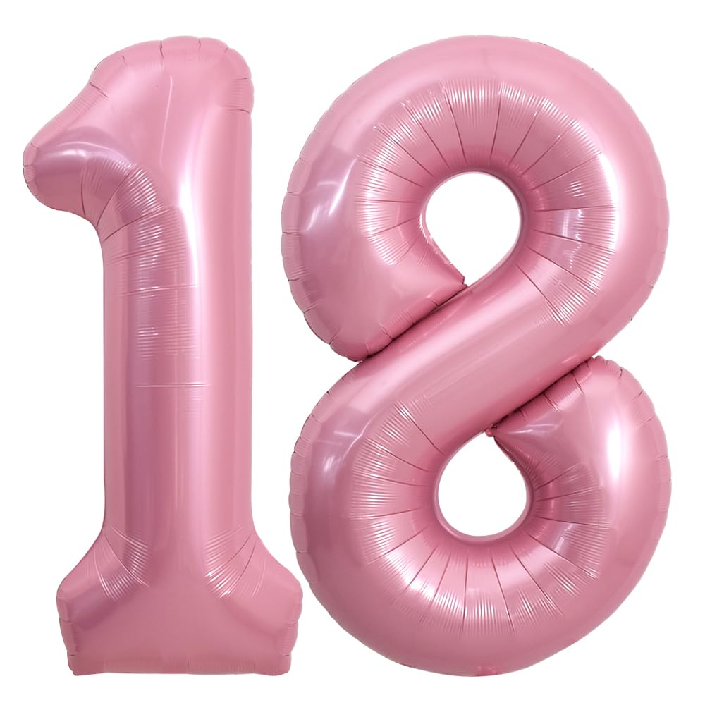 TONIFUL 40 Inch Pastel Purple Number 1 Balloon – Big Lilac Mylar Foil Number Balloons for Anniversary Girl's 1st Birthday, Lavender Gender Neutral Baby Shower, Butterfly Theme Party Decorations