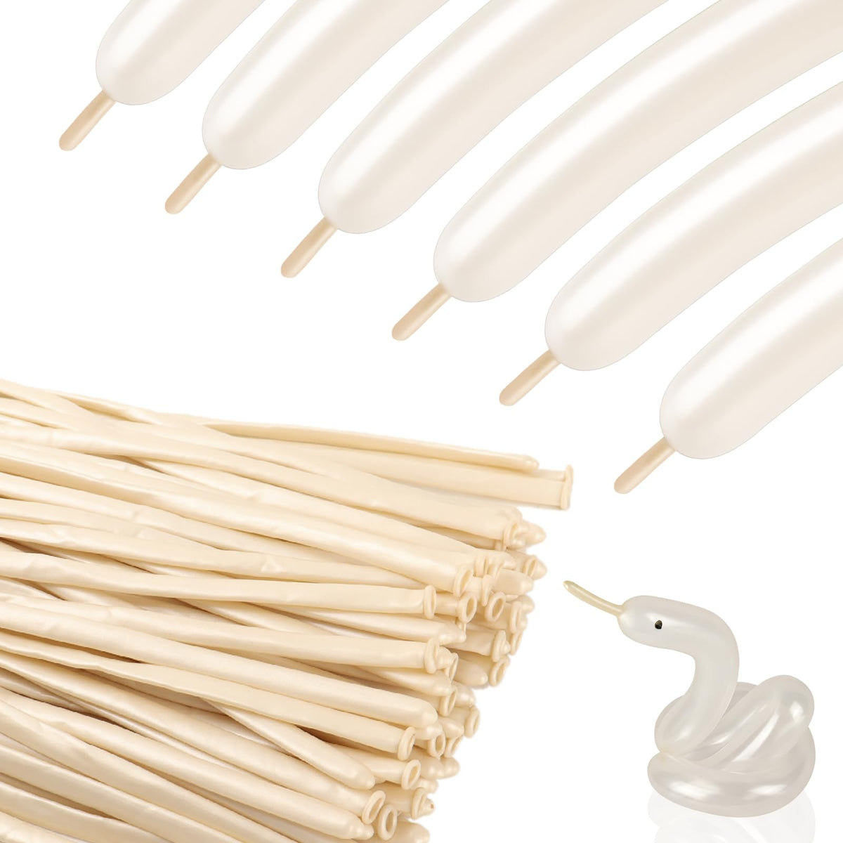 260 Balloons - Clear Long Balloons for Tying Balloon Arch & Balloon Ties