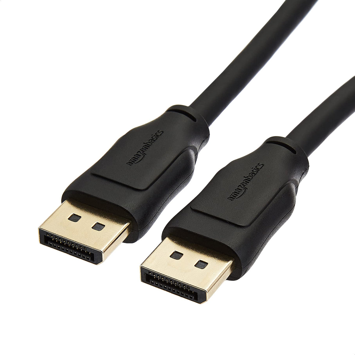 Amazon Basics DisplayPort 1.4 Cable, 32.4 Gbps, 8K@60Hz, 1.8 m, Black