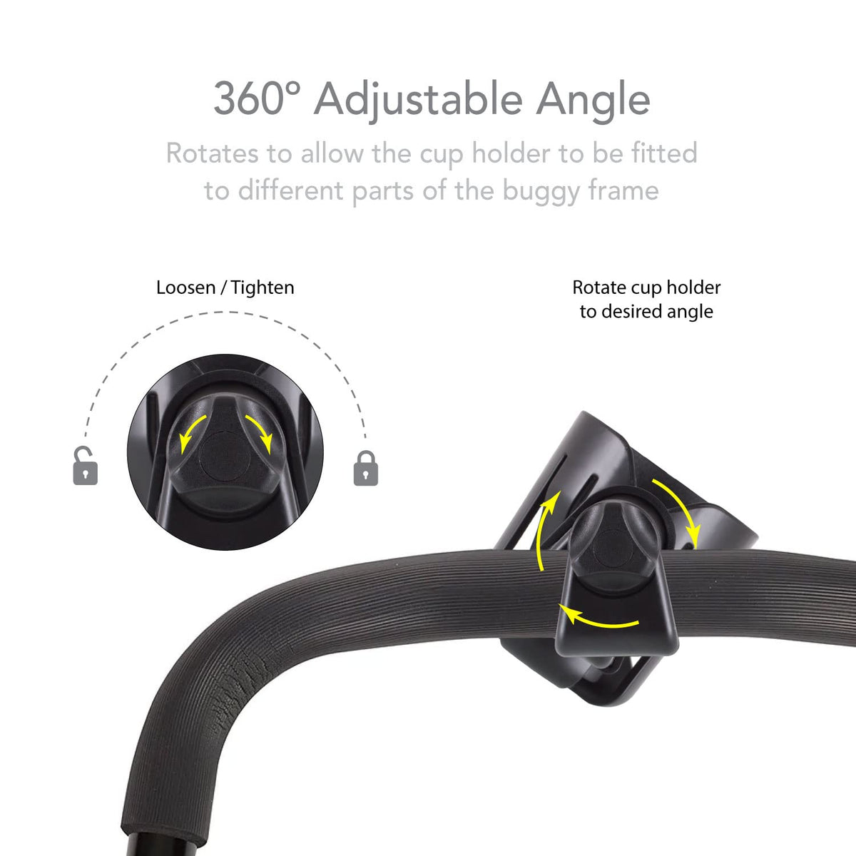 LittleLife Buggy And Pushchair Universal Cup & Phone Holder