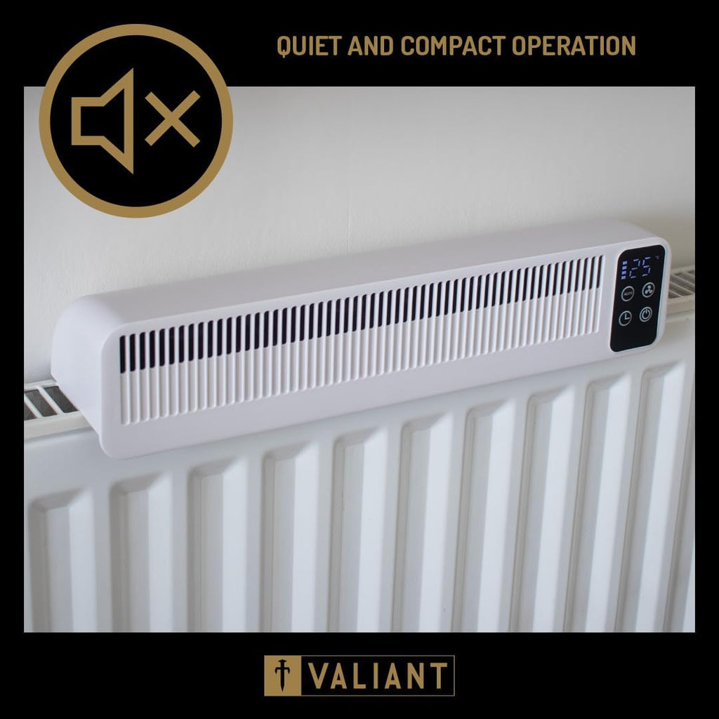 Valiant Radiator Fan – Triple Fan Heat Booster, Quiet, Rechargeable, Magnetic Fit