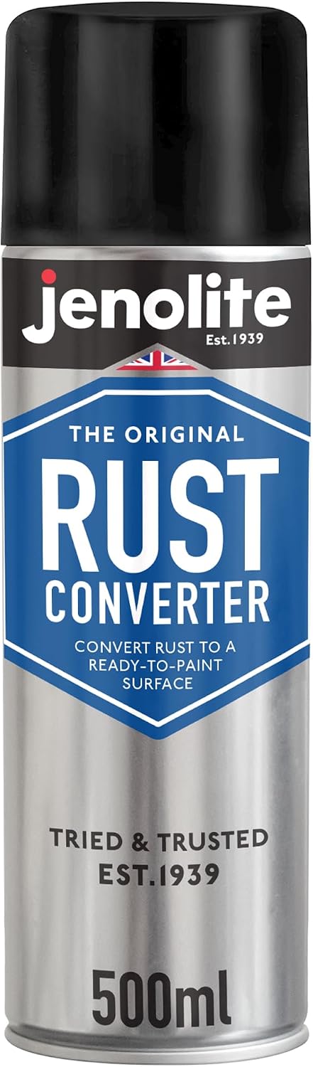 JENOLITE Rust Converter Spray 500ml - Aerosol Rust Treatment for Metal