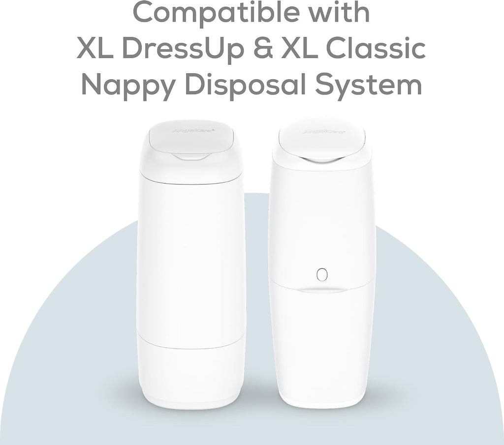 Angelcare Octagonal Refill, 6 Pack, for Classic XL Nappy Bin