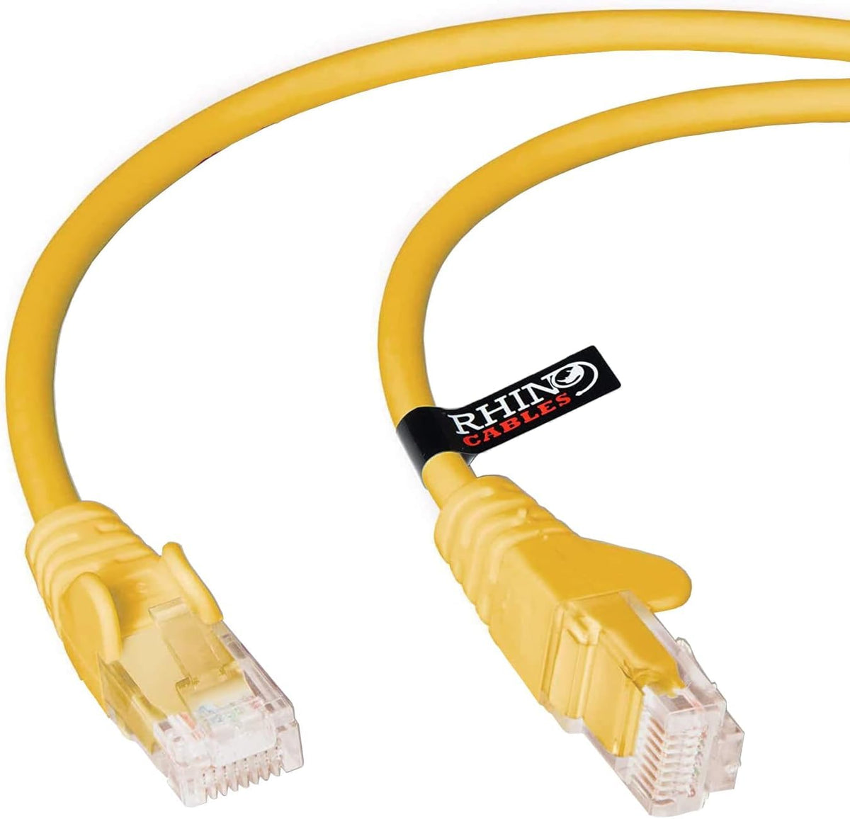 rhinocables CAT 5e High-Speed Ethernet Cable - Reliable LAN Network RJ45 Cable for Fast Internet & Data Transfer | Durable WiFi Broadband Cable for Gaming & Streaming, (20m, White, Pack of 25)