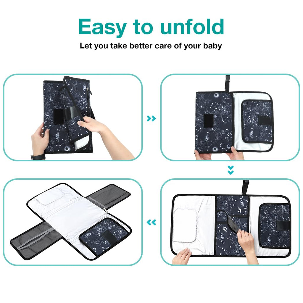 Lekebaby Portable Nappy Changing Mat Travel Baby Change Mat