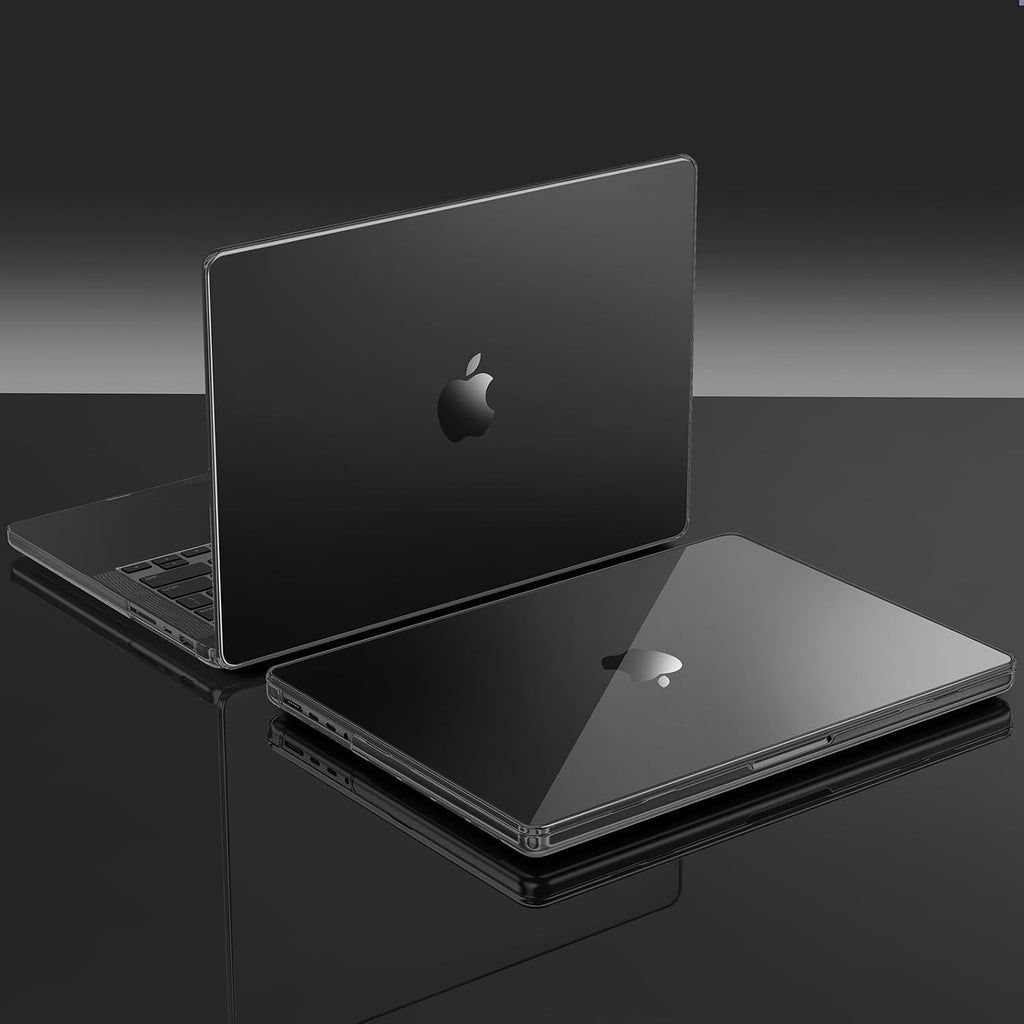 EooCoo for MacBook Pro 14 inch Case M5 M4 M3 M2 M1 2026-2021 Crystal Black