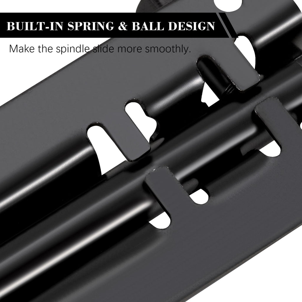 Door Lock Bolts 3"(75mm), 304 Stainless Steel Door Latch Slide Bolts Lock with Screws for Bathroom Bedroom Shed Garden Toilet, 3 Inch