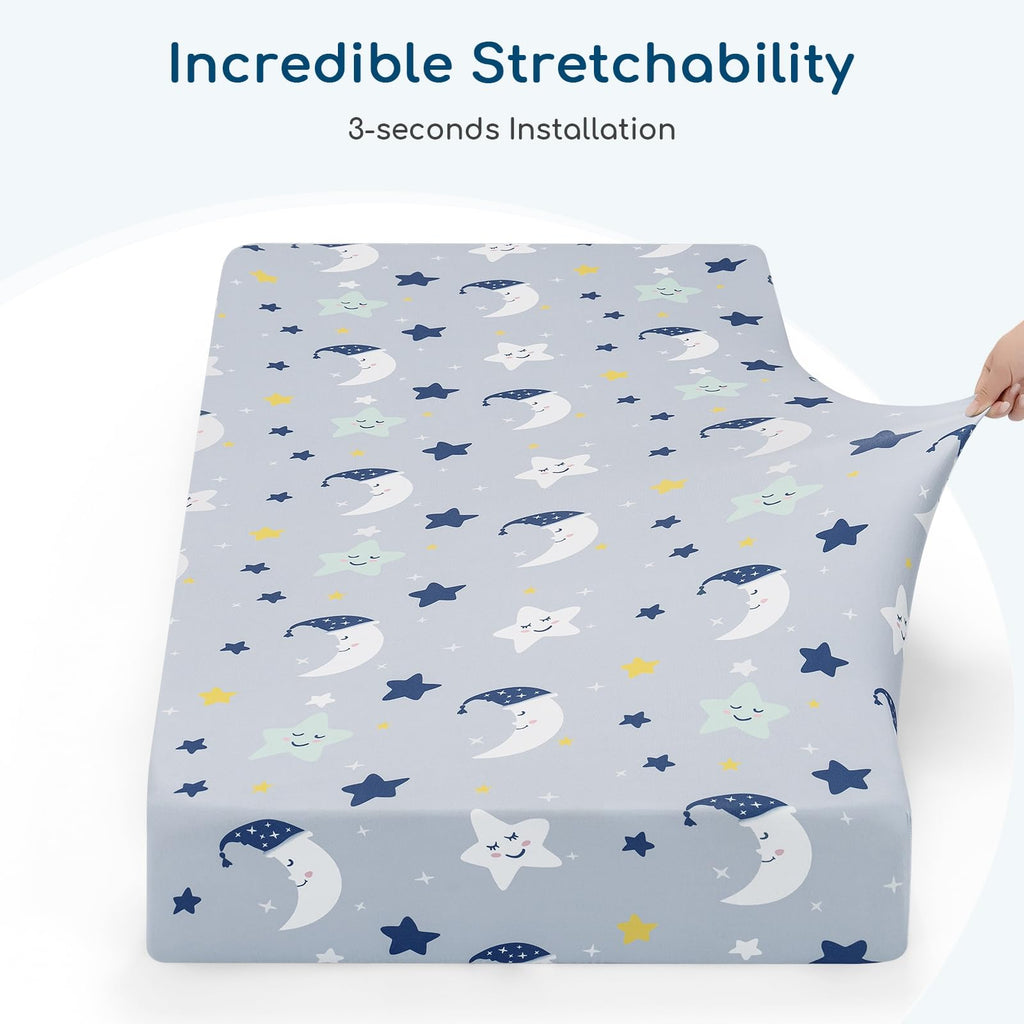 Next to Me Crib Sheets 83x50 cm Fitted 2 Pack Bedside Crib Sheets