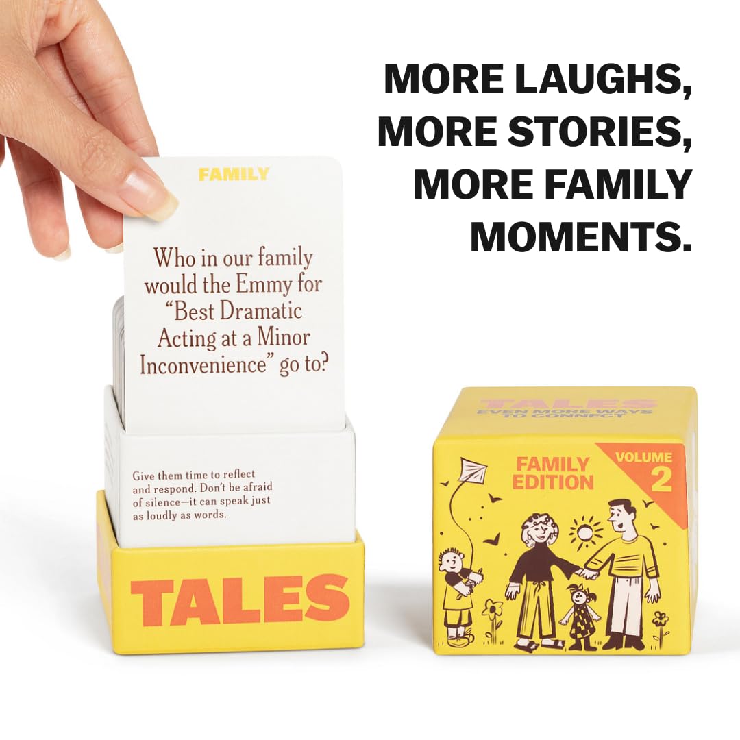 TALES 150 Conversation Cards, Family Edition, Create Meaningful Connections