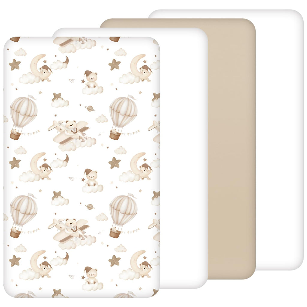 Next to Me Crib Sheets 83x50 cm Fitted 2 Pack Bedside Crib Sheets