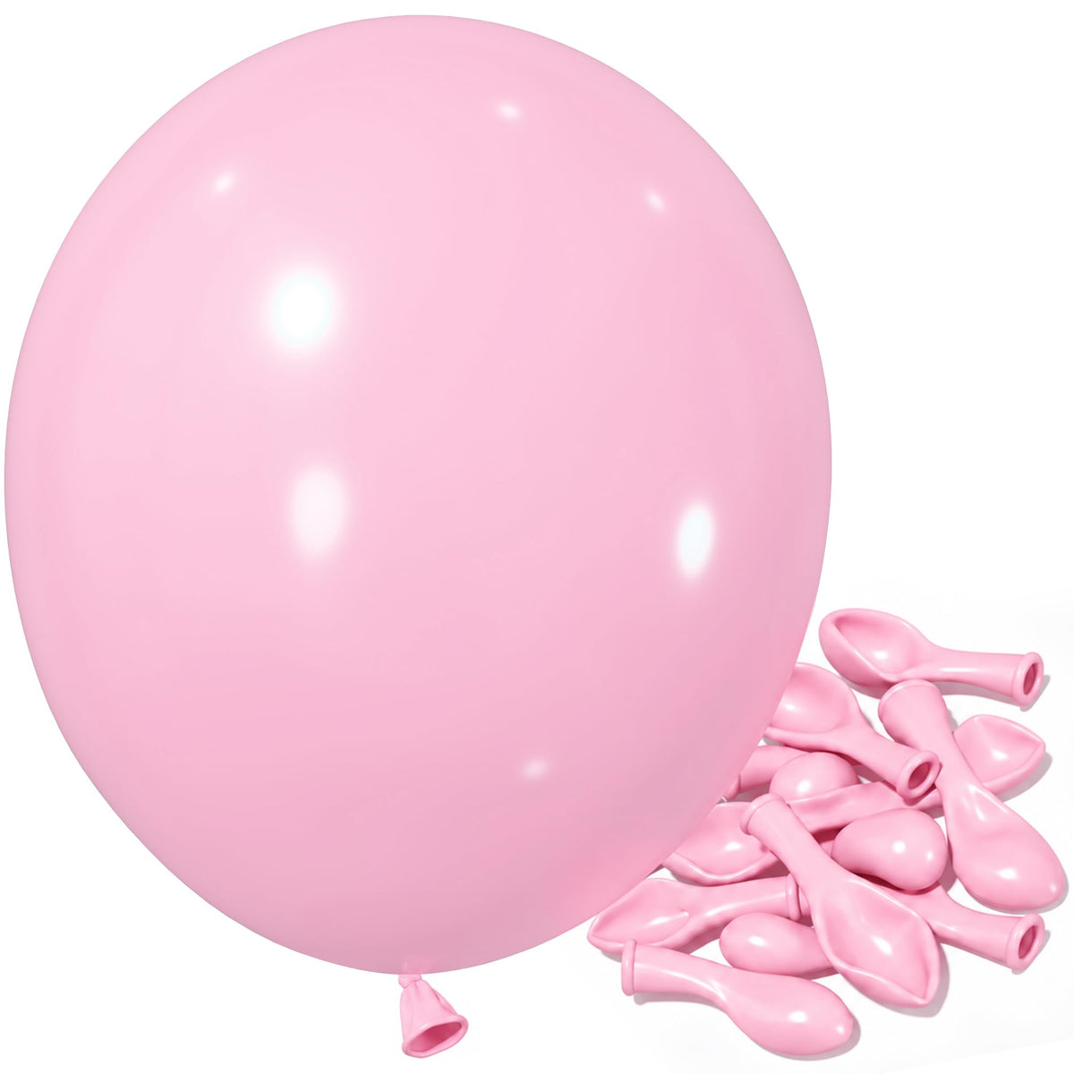 Jobkoo Dusty Pink Balloons, 12 Inch 50 Pcs Boho Blush Pink Latex Balloon