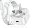 iPad Charger,USB C to Lightning Fast Charging Cable and Plug Charge for Apple Pro 9.7 10.5 12.9 inch 2nd Generation/Air 3rd/Mini 4 5th Gen/i Pad 5th 6th 7th 8th 9th 10.2"(2017-2021)/iPhone 14 13 12 11