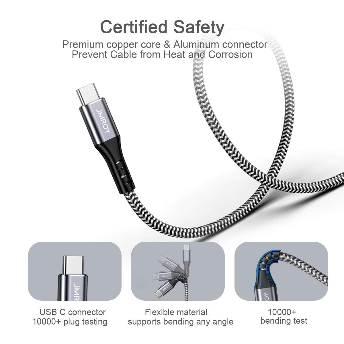 USB C CABLE 3M,Long Samsung Charger Cable Braided Compatible with Samsung Galaxy S20 Plus S21 S22 S23 S10 S9 S8, A20E A50 A51 A70 A71,PS5,Switch,Huawei P40,（Black）