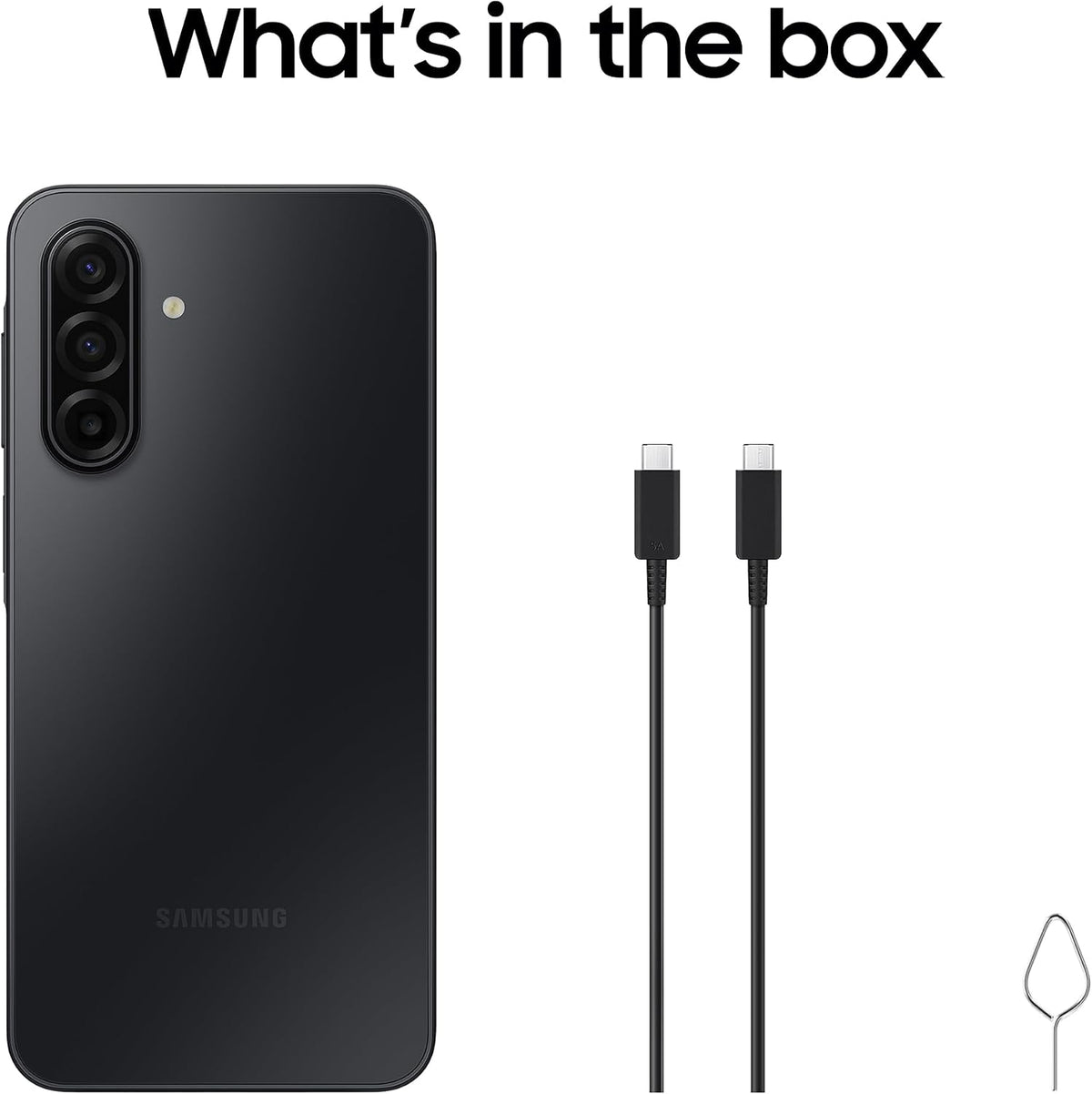 Samsung Galaxy A17 5G, AI Smartphone, Slim 7.5mm Frame, Large Screen, 50MP Camera, 128GB Storage, 4GB Memory, 5000 mAh Battery, Black, 3 Year Extended Warranty (UK Version)