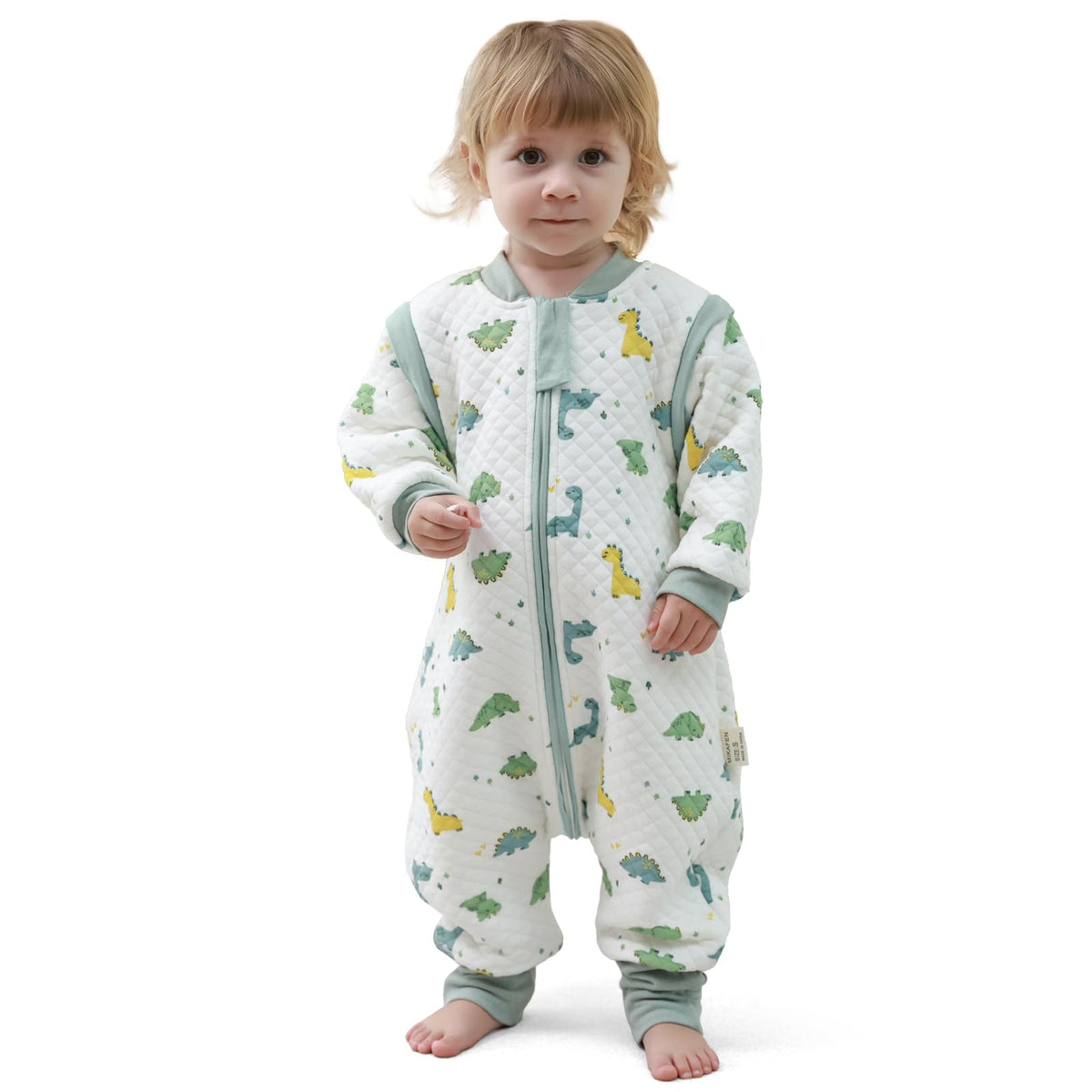 Baby Sleeping Bag with Feet, 2.0 Tog, Removable Sleeves 6-18 months