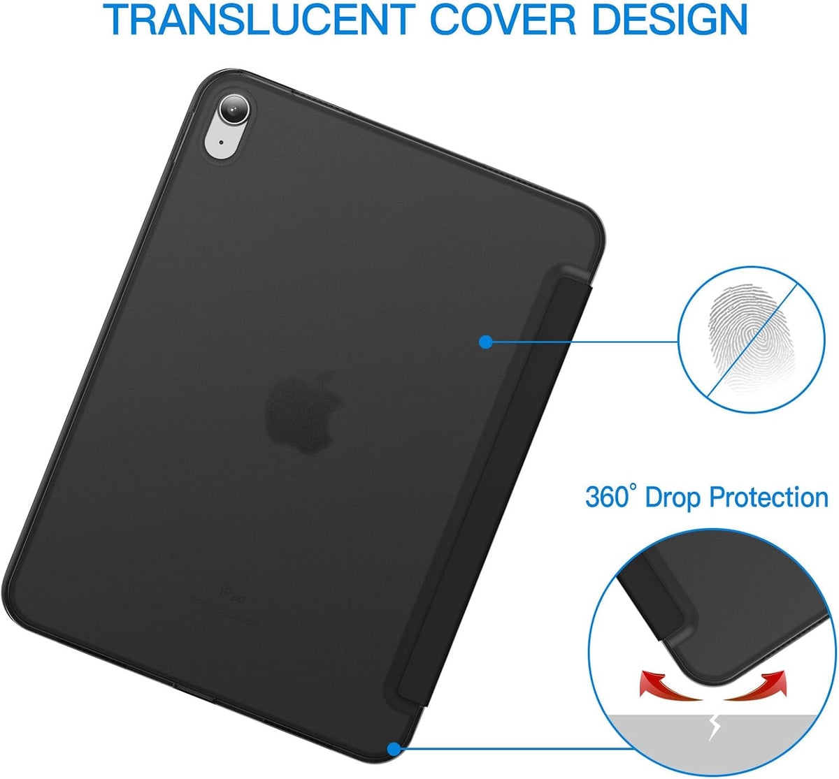 JETech Case for iPad (A16) 11th/10th Gen, Black
