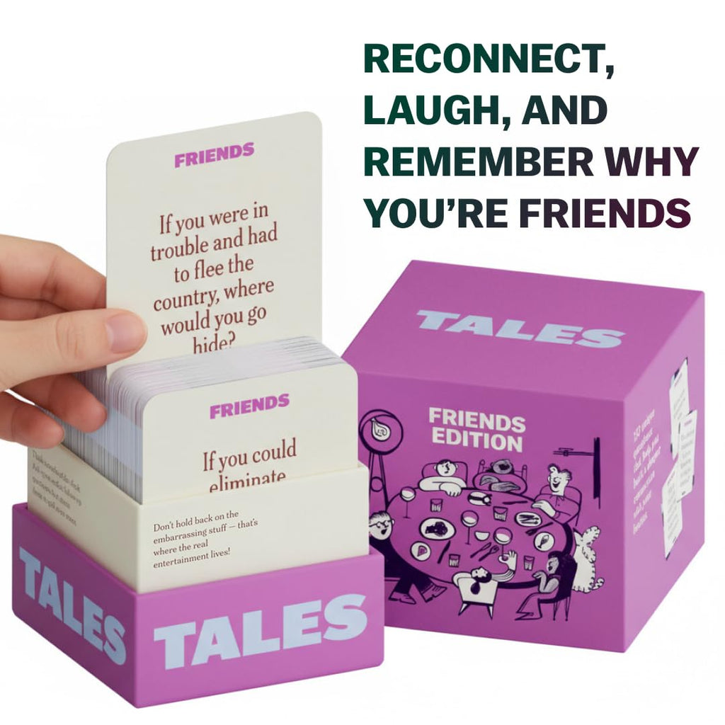 TALES 150 Conversation Cards, Family Edition, Create Meaningful Connections