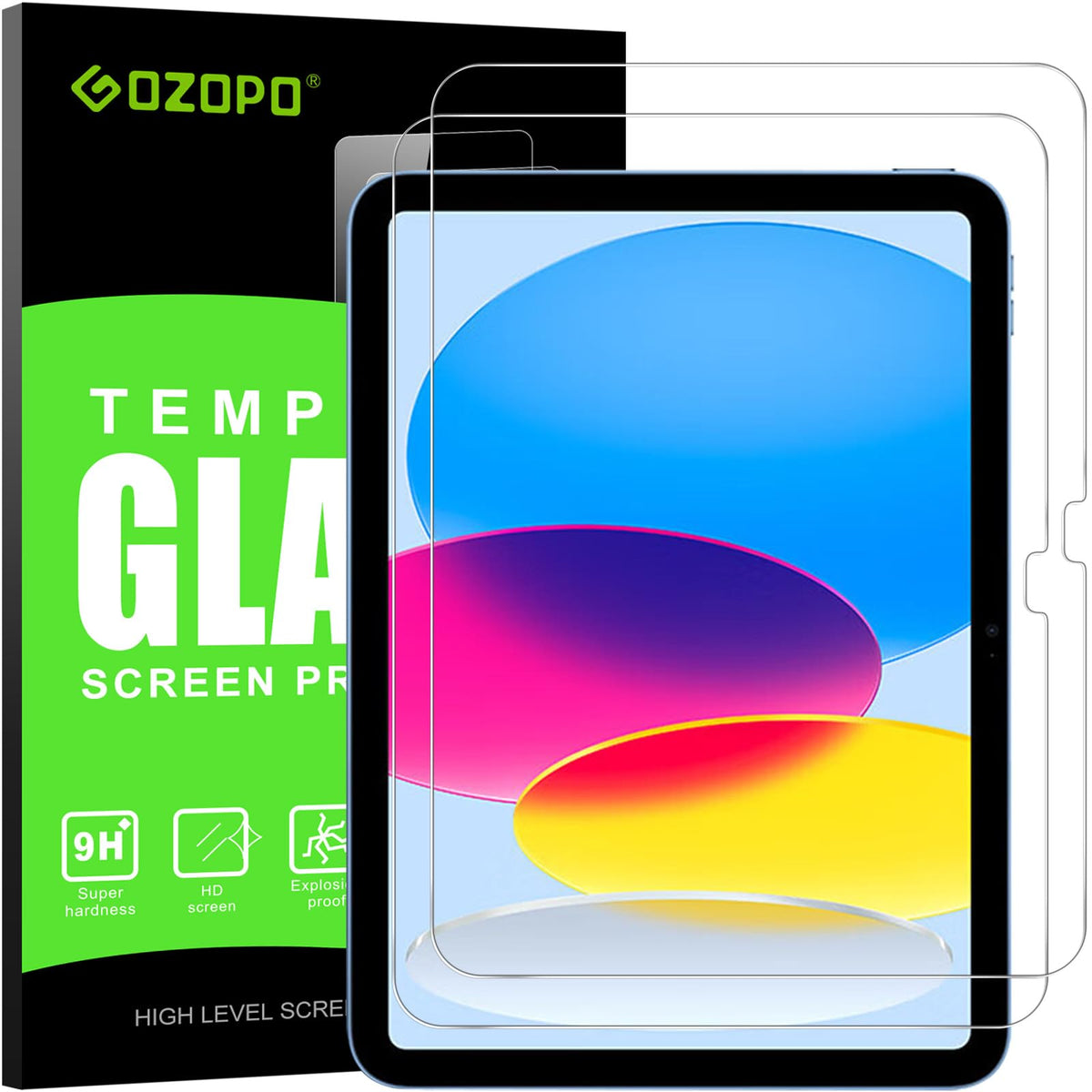 Screen Protector for iPad 9.7 (iPad 6th/5th Gen, 2018/2017), 3-Pack