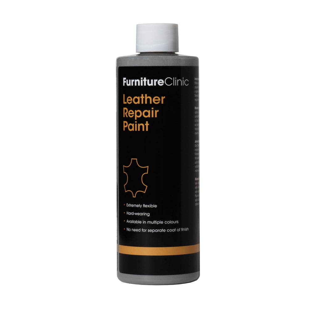 Furniture Clinic Leather Repair Paint & Dye | Self Seal Colourant for Quick and Easy Leather Repair | Suitable for Sofas, Car Seat, Shoes, Handbag, and More - Dark Brown, 250ml