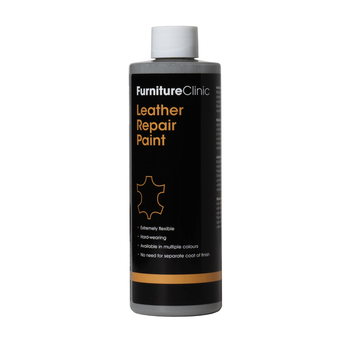 Furniture Clinic Leather Repair Paint & Dye | Self Seal Colourant for Quick and Easy Leather Repair | Suitable for Sofas, Car Seat, Shoes, Handbag, and More - Dark Brown, 250ml