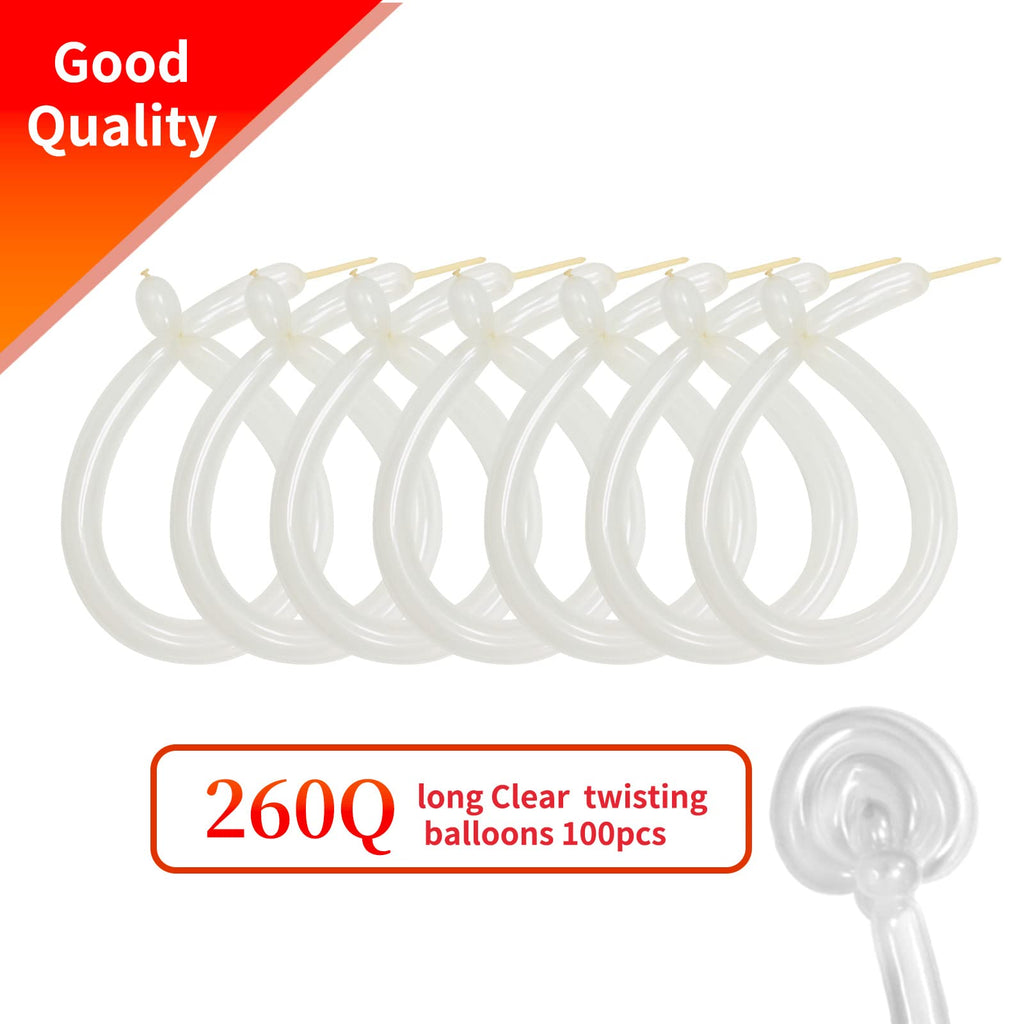 260 Black Long Balloons for Balloon Garland Thickening Skinny Latex Twisting Animals Modeling Christmas Birthday Wedding Party Festival Decorations 100pcs