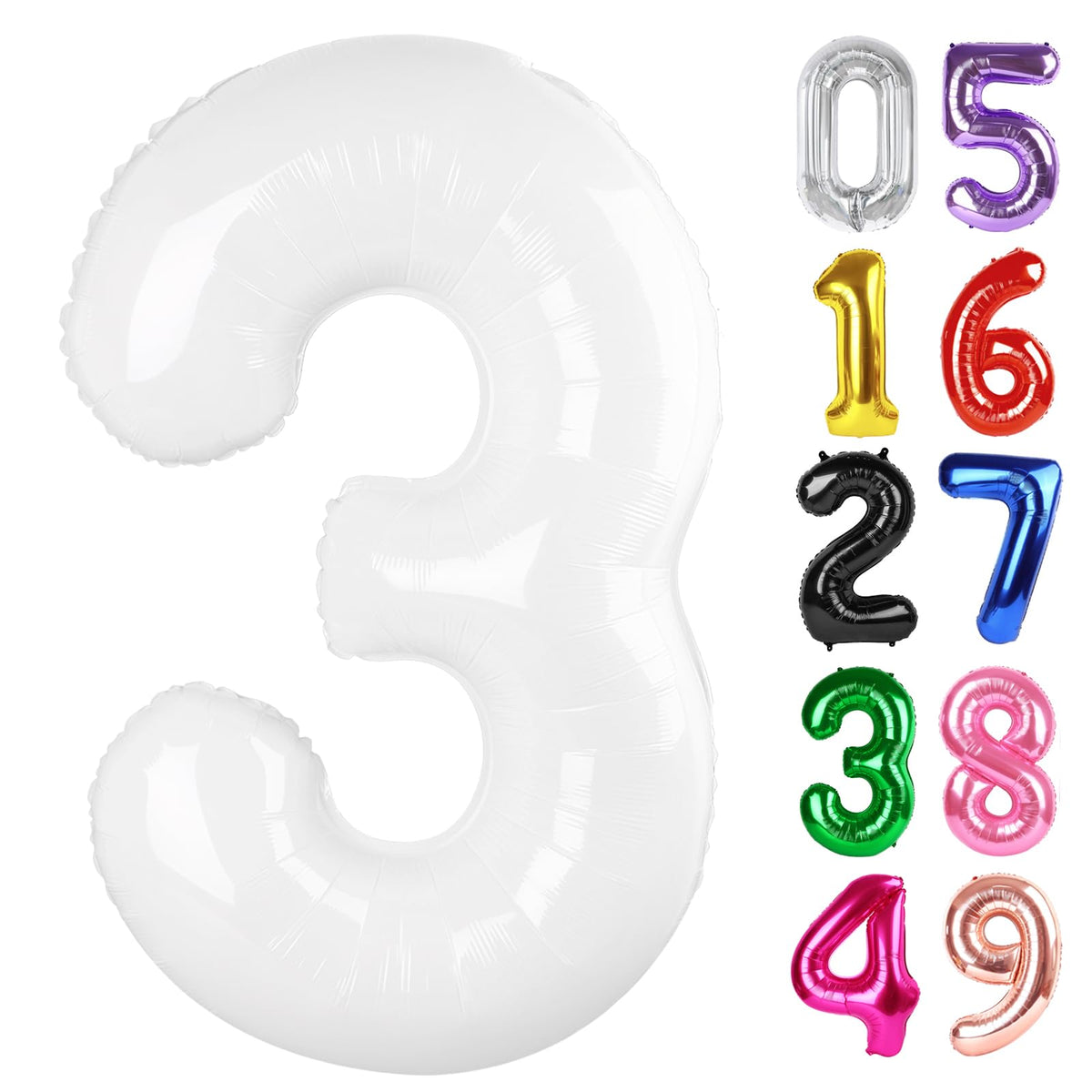 Laser Silver 6 Balloon - Number Balloon 40 Inch, 6th Hot Pink Decorations