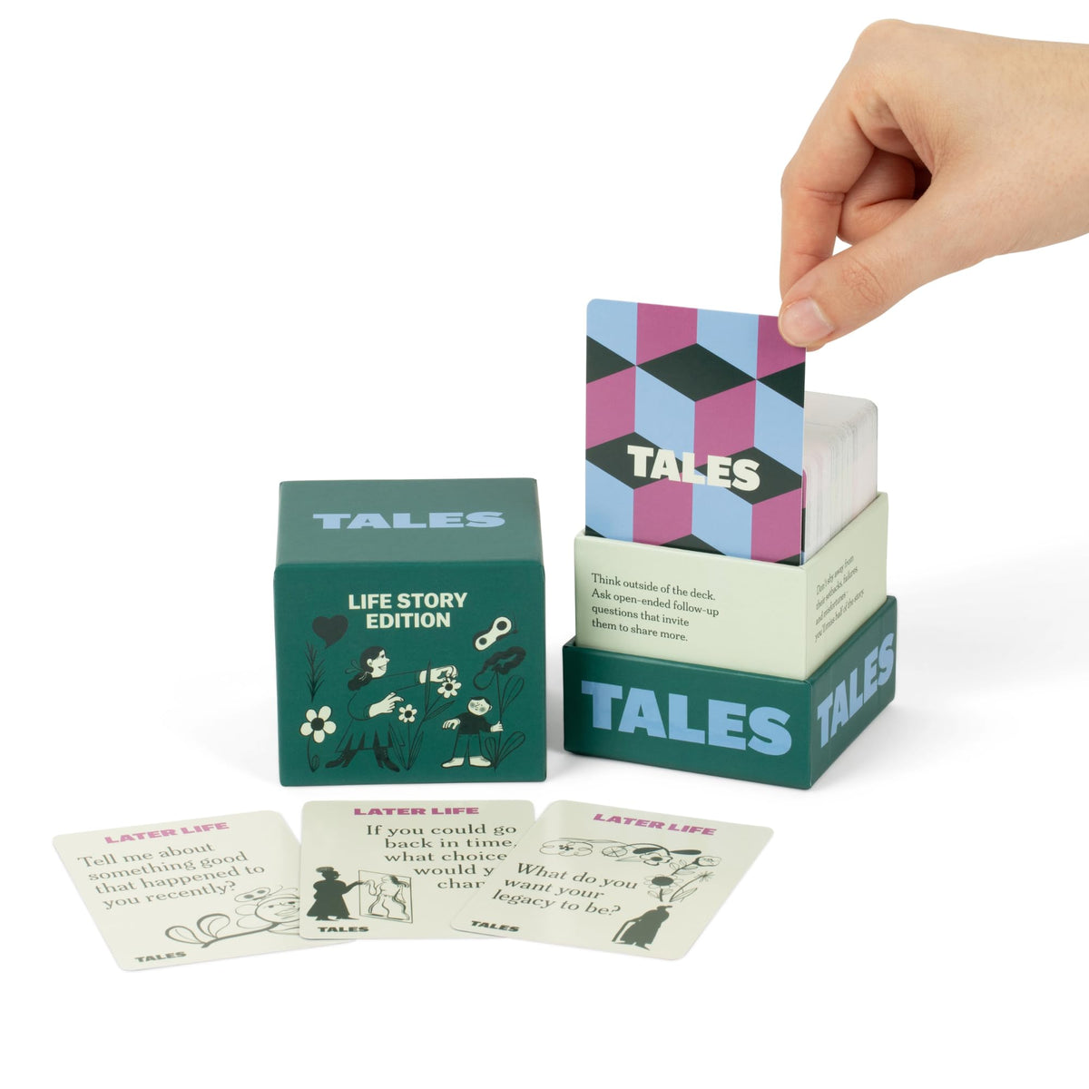 TALES 150 Conversation Cards, Family Edition, Create Meaningful Connections