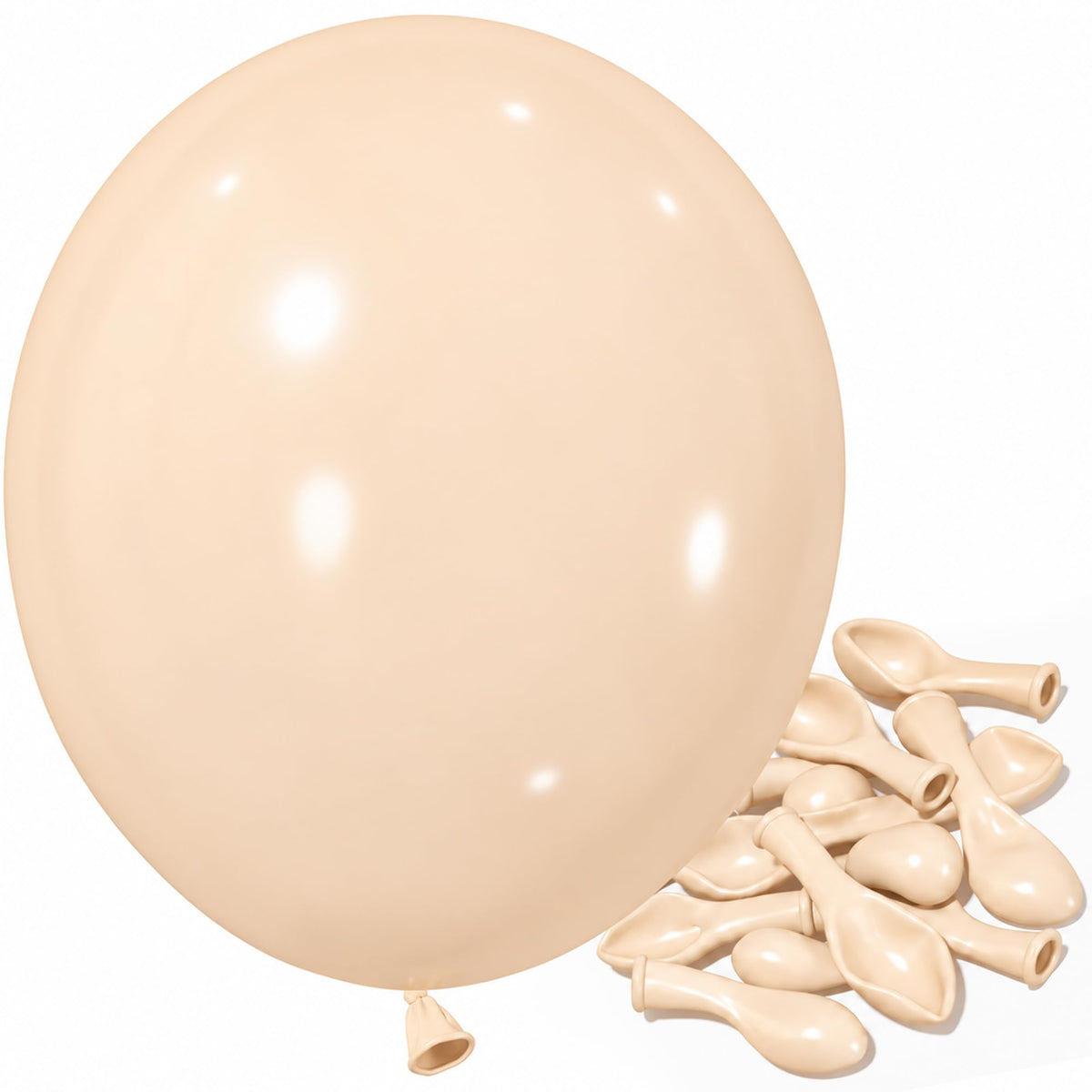 Jobkoo Dusty Pink Balloons, 12 Inch 50 Pcs Boho Blush Pink Latex Balloon