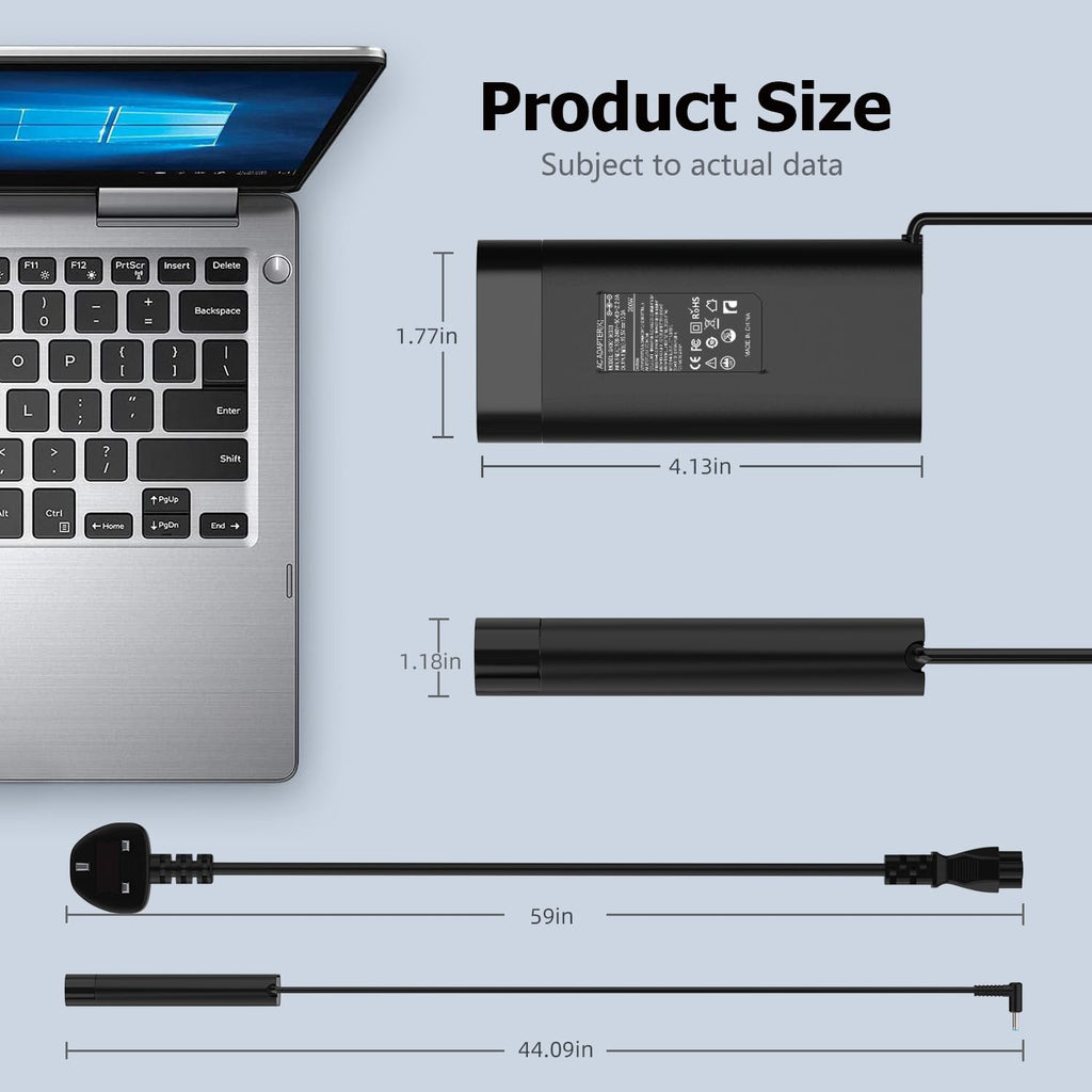12V/24V 100W Car Laptop Charger USB C Compatible with MacBook Lenovo Dell
