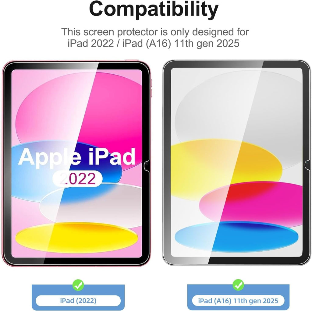 NEW'C for iPad (A16) 2025, iPad (10th Generation) 2022 Screen Protector