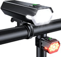 Glangeh Upgraded Bike Lights Super Bright, 4+6 Modes Rechargeable Bike Light Front and Back with Side LEDs, 360° Rotated Bicycle Light, IP65 Waterproof Cycle Brake Light for Day/Night Riding Safety