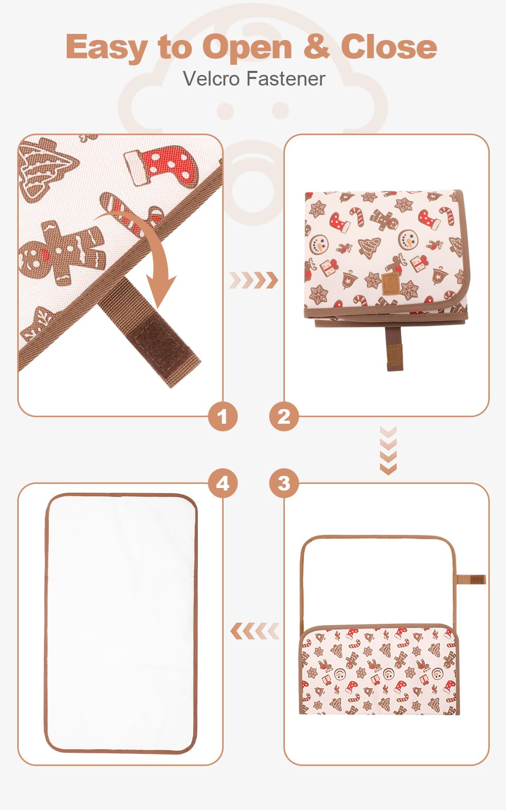 Lekebaby Foldable Baby Changing Mat - Travel & Portable