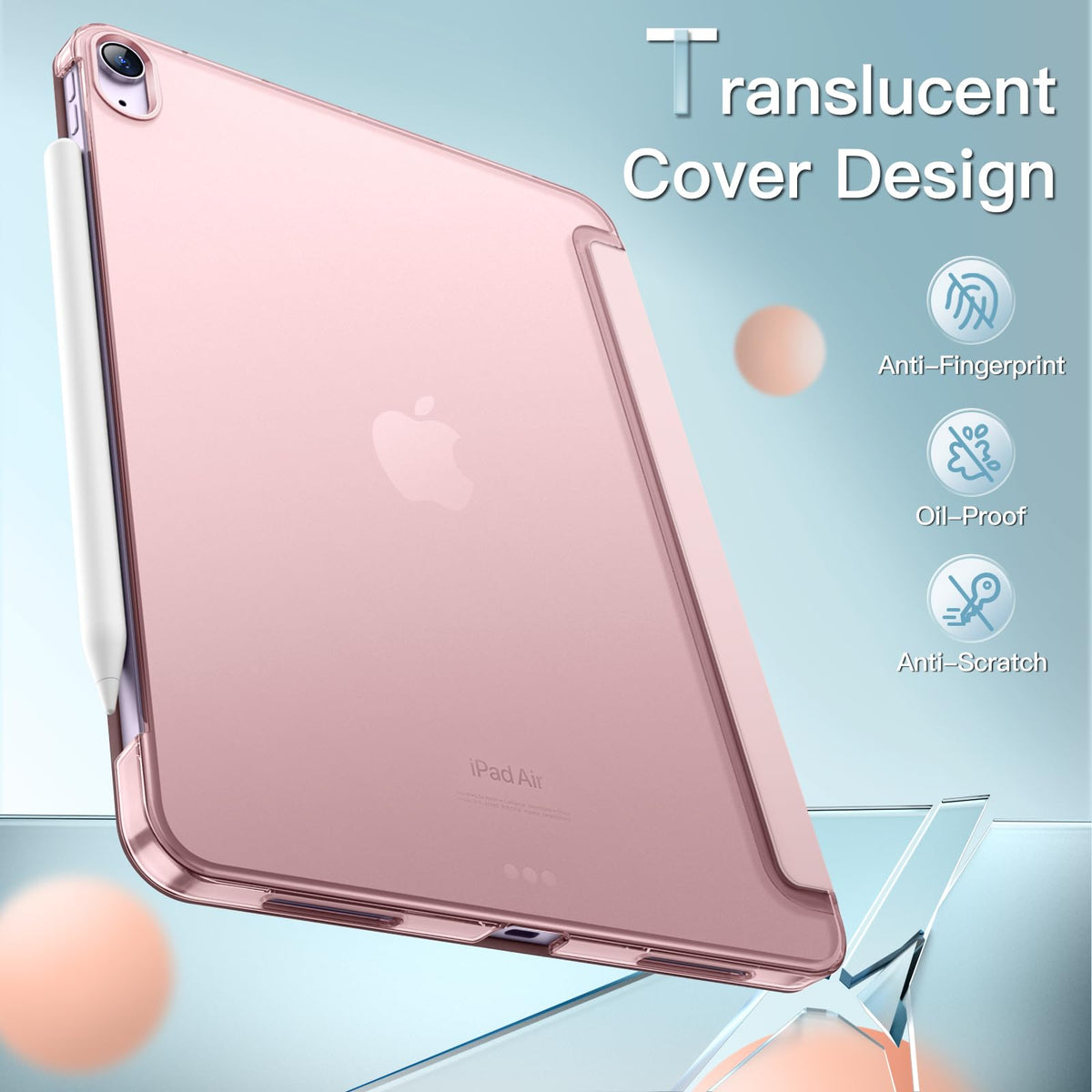 JETech Case for iPad Air 11" M4/M3/M2 & iPad Air 5/4 10.9", Starlight