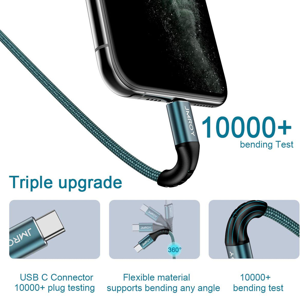 USB C CABLE 3M,Long Samsung Charger Cable Braided Compatible with Samsung Galaxy S20 Plus S21 S22 S23 S10 S9 S8, A20E A50 A51 A70 A71,PS5,Switch,Huawei P40,（Black）