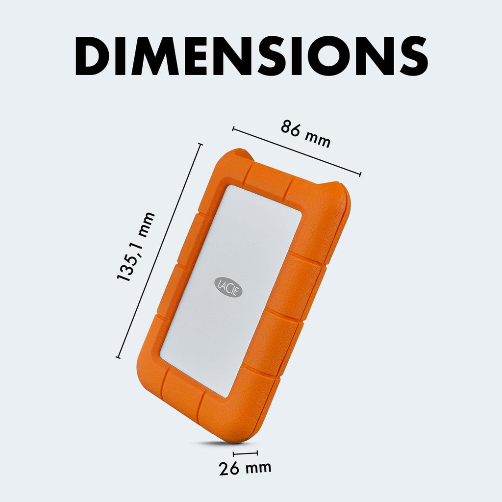 LaCie 2TB Rugged Secure | USB-C (STFR2000403)