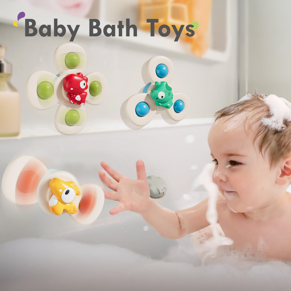 ALASOU Suction Cup Spinner Airplane Travel Toys for 1 Year Old Boy Girl