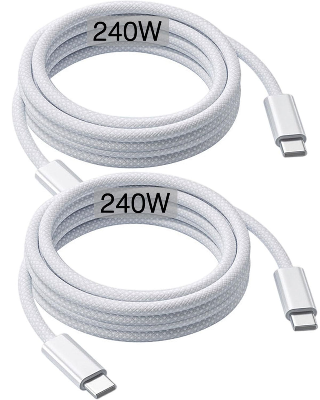 240W USB-C Charge Cable 2m [2-Pack], Fast Charging Cord for Macbook Pro/Air