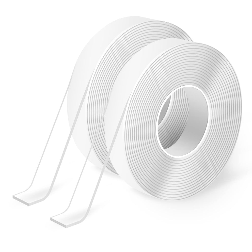 Art3d Double-Sided Tape Heavy Duty (10FT) Mounting Tape, Multipurpose Removable Adhesive Foam Tape, Reusable Transparent Tape for Paste Items, Household