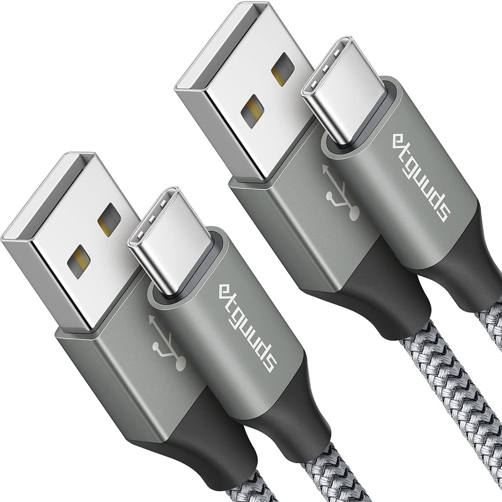 etguuds Extra Short USB C Cable 2Pack 0.15M, USB A to USB C Charger Cable