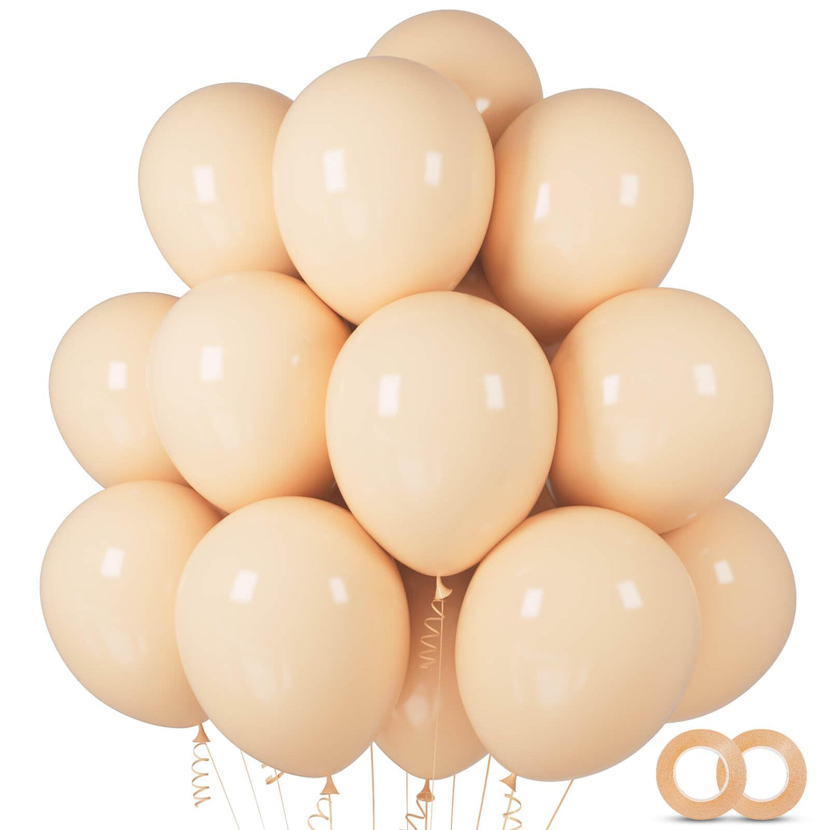 ASIYUHY Yellow Balloon 12 inch 100 Pack Thick Latex Helium Balloons