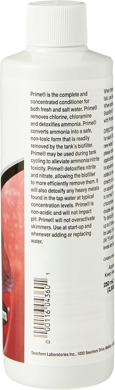Seachem Prime Water Conditioner, 250 ml