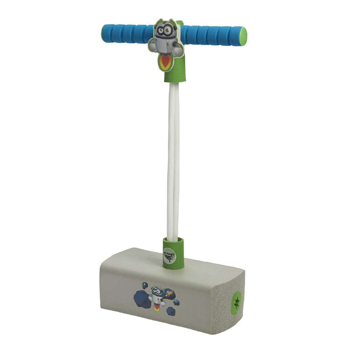 Flybar My First Foam Pogo Jumper for Kids Fun and Safe Pogo Stick, Durable Foam and Bungee Jumper for Ages 3 and up Toddler Toys, Supports up to 250lbs (Blue)