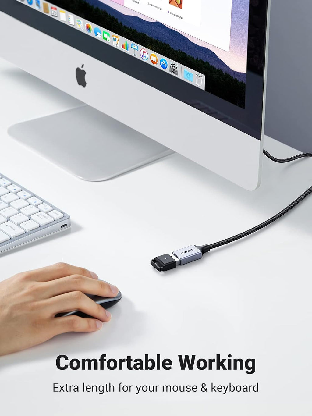 UGREEN USB 3.0 Extension Cable A Male to A Female Aluminium 5Gbps 1M